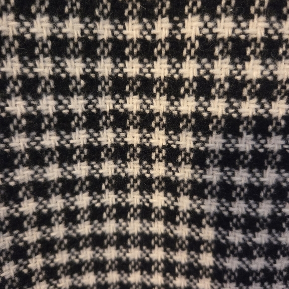 Joie Houndstooth Button Down Women's Boho Casual Shacket Black White Size 1X - Picture 14 of 16